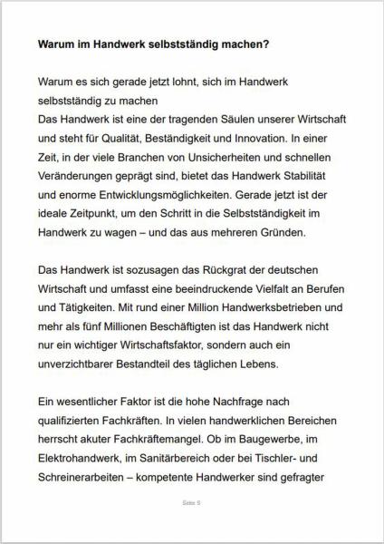Selbstständig machen im Handwerk - Das Buch für Existenzgründung im Handwerk